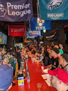 Crowd watches 2025 Champions League Final soccer Lion Sports Bar Philly best soccer bar Philadelphia World Cup watch party