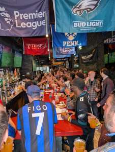 Crowd watches 2025 Champions League Final soccer Lion Sports Bar Philly 3 best soccer bar Philadelphia World Cup watch party