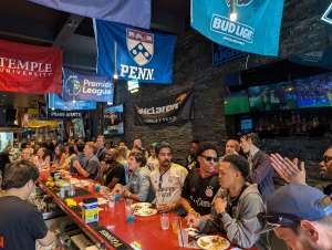 Crowd watches 2025 Champions League Final soccer Lion Sports Bar Philly 5 best soccer bar Philadelphia World Cup watch party