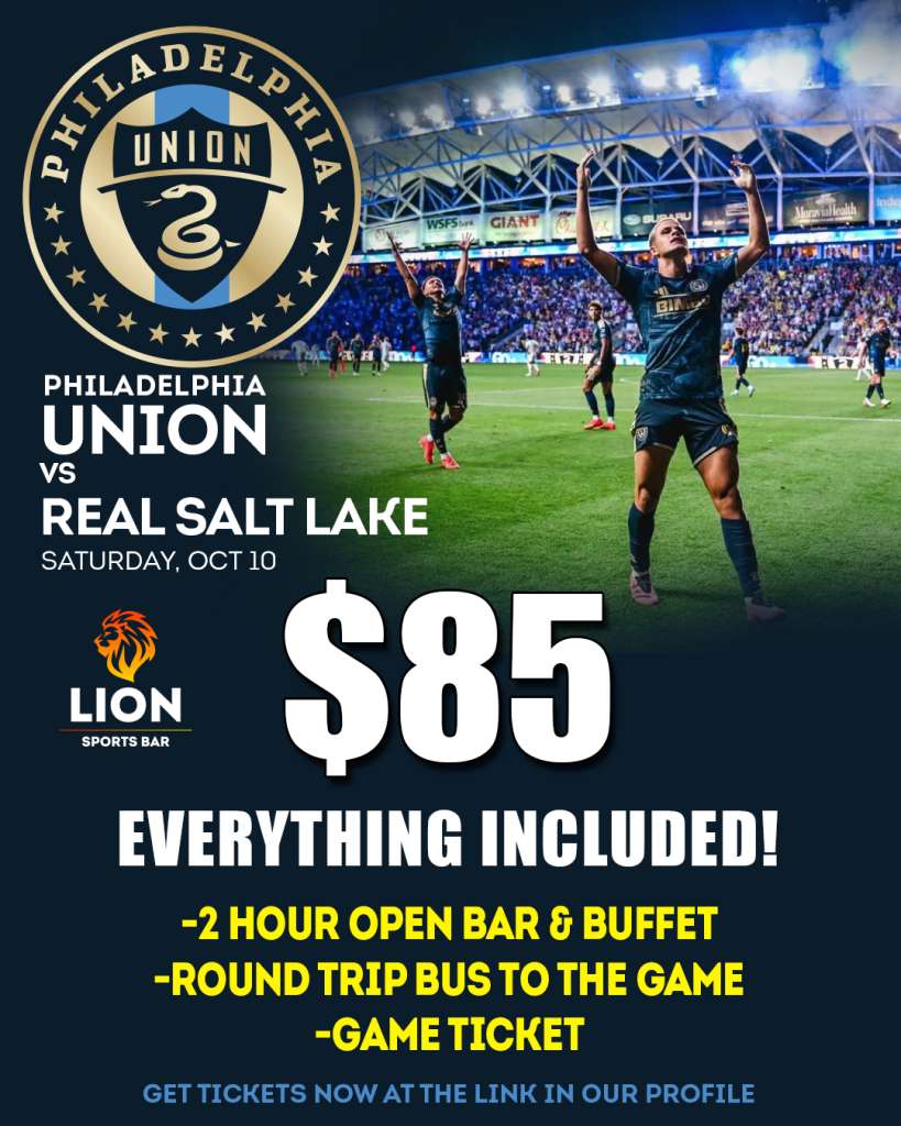 Philadelphia Union Bus Open Bar Center City Philly Sports Bar Soccer
